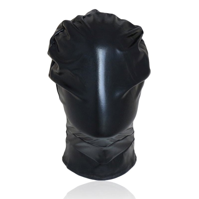 BDStyle Patent Leather Full Head Bondage Hood - - Bondage Hoods