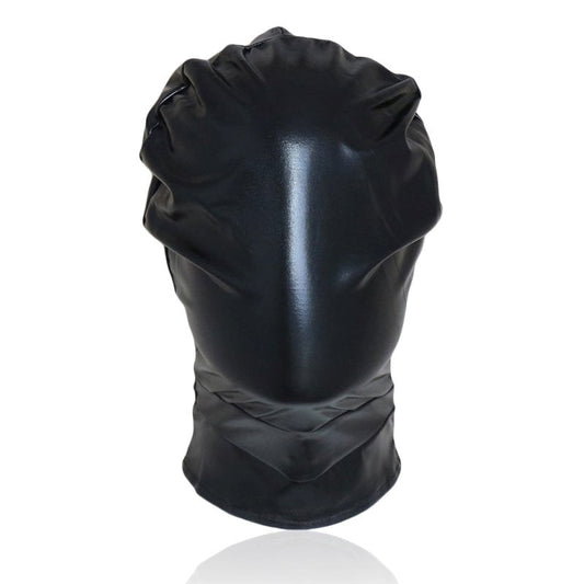 BDStyle Patent Leather Full Head Bondage Hood - Bondage Hoods