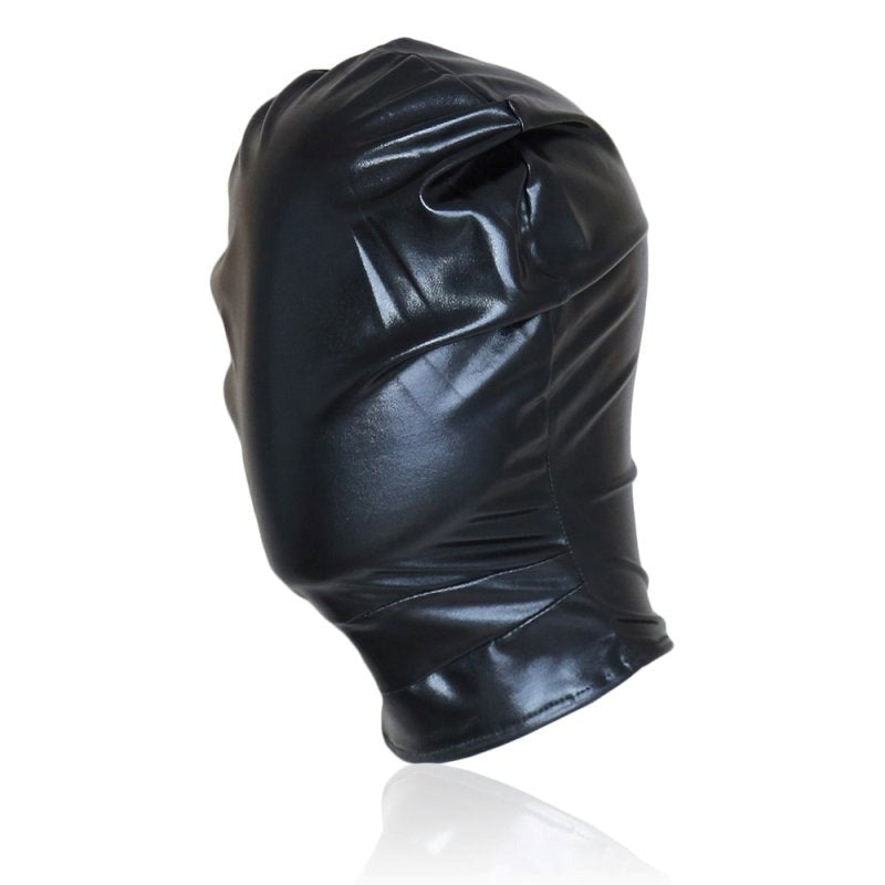 BDStyle Patent Leather Full Head Bondage Hood - - Bondage Hoods