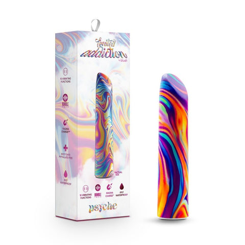 Blush Novelties Limited Addiction Psyche Power Vibe USB Rechargeable Bullet Rainbow - Bullet Vibrators