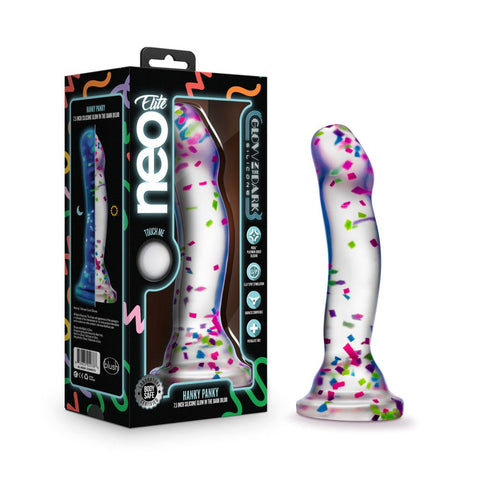 Blush Novelties Neo Elite Glow Hanky Panky Realistic Dong 19cm - Realistic Dildos
