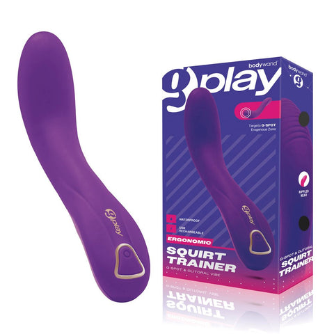 Bodywand G Play Ergonomic Squirt Trainer G Spot Vibrator Purple - G-Spot Vibrators