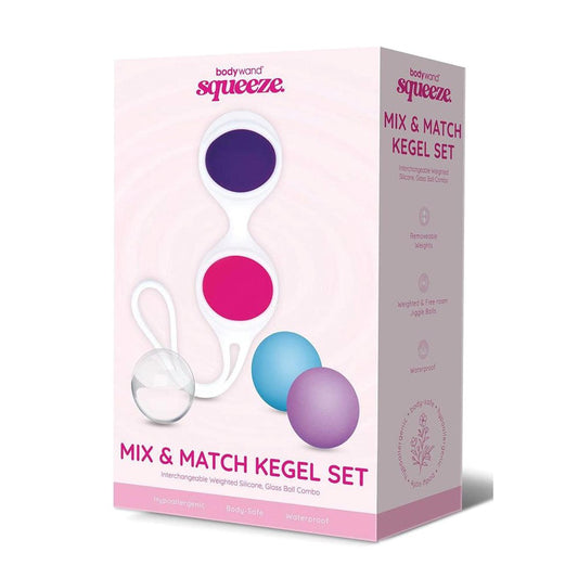 Bodywand Squeeze Mix & Match Coloured Weighted Kegel Balls Set - Love Eggs and Kegel Exercisers