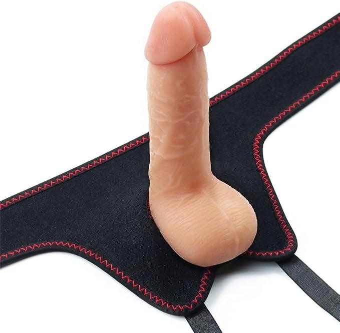 Lovetoy Ingen Easy Strap-On Dildo Set Flesh 17.8cm - Strap On Sextoys