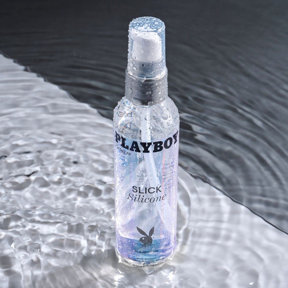 Playboy Pleasure SLICK SILICONE Lubricant 120ml Bottle - - Silicone Based Lubes