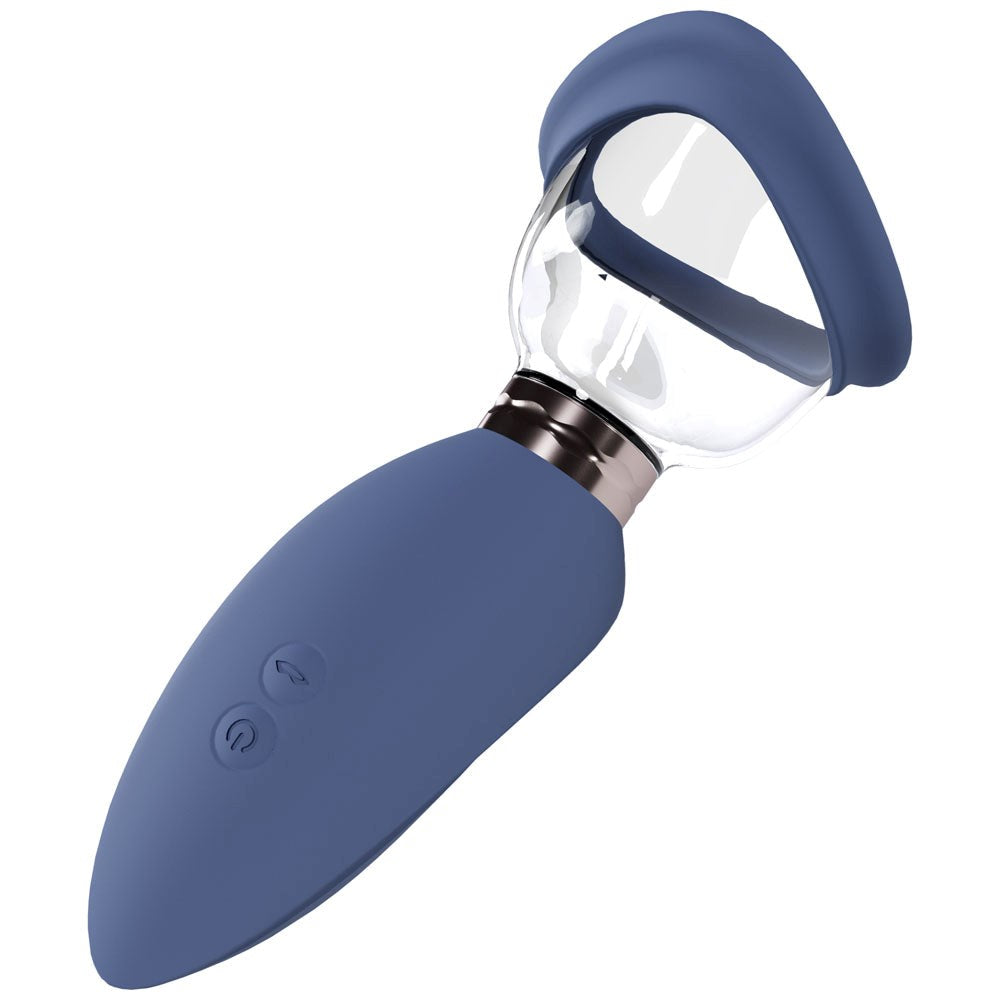 Shots Toys PUMPED Arousing Auto USB Rechargeable Ladies Pump Blue - - Pussy And Clit Toys
