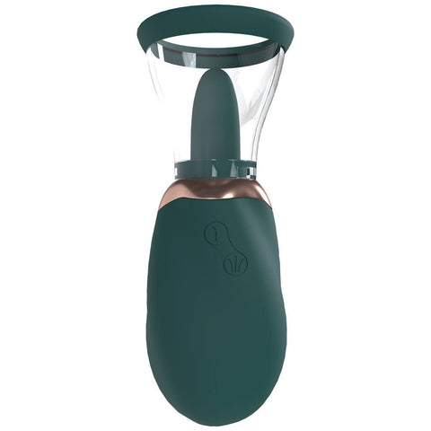 Shots Toys PUMPED Boost Auto USB Rechargeable Vulva & Brest Pump Green - Pussy And Clit Toys