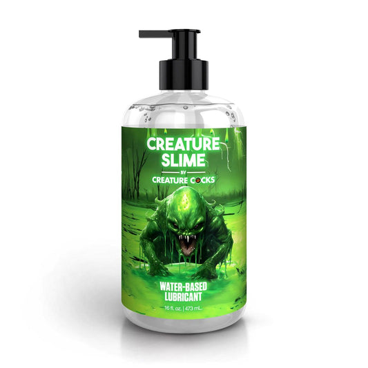 XR Brands Creature Cocks Water-Based Lubricant Pump Bottle 473ml - Water Based Lubes