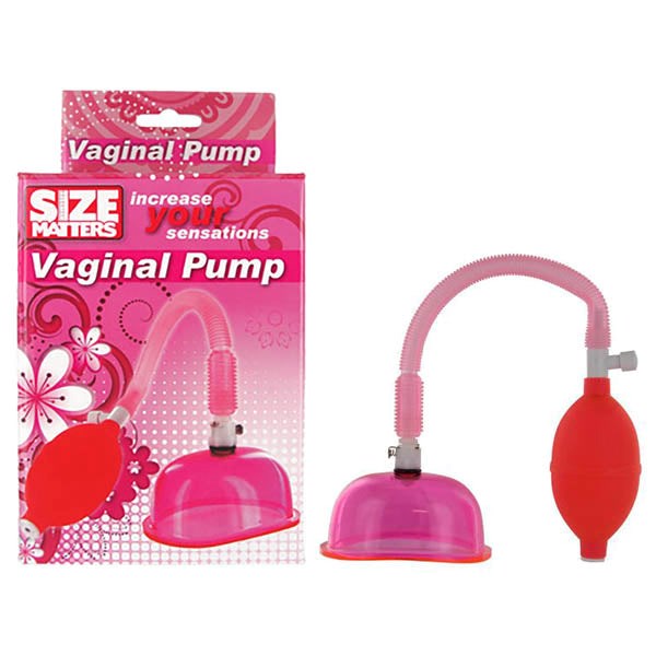 XR Brands Size Matters Vaginal Pump And Cup Set Pink - - Pussy And Clit Toys