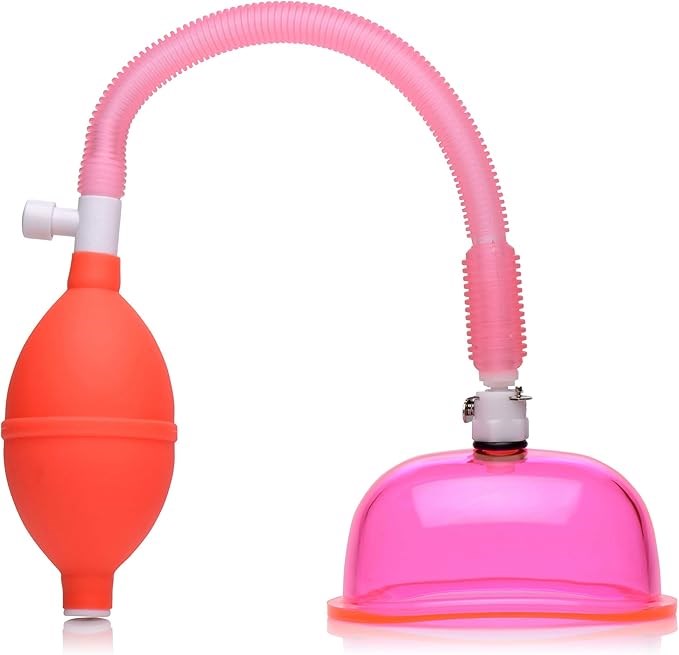 XR Brands Size Matters Vaginal Pump And Cup Set Pink - - Pussy And Clit Toys