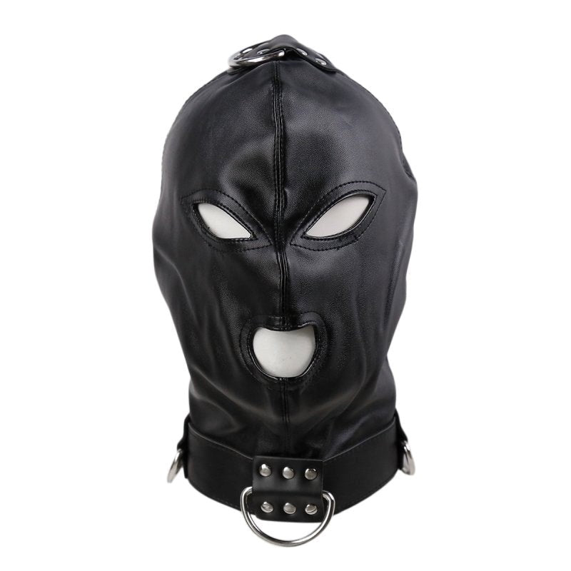 BDStyle Gothic Black Bondage Play Hood - - Bondage Hoods