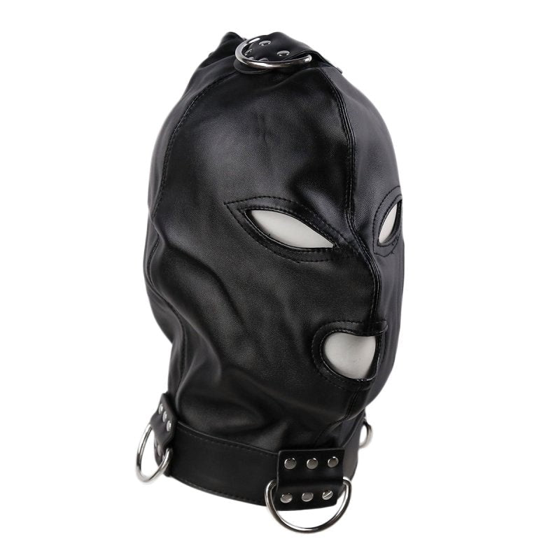 BDStyle Gothic Black Bondage Play Hood - - Bondage Hoods