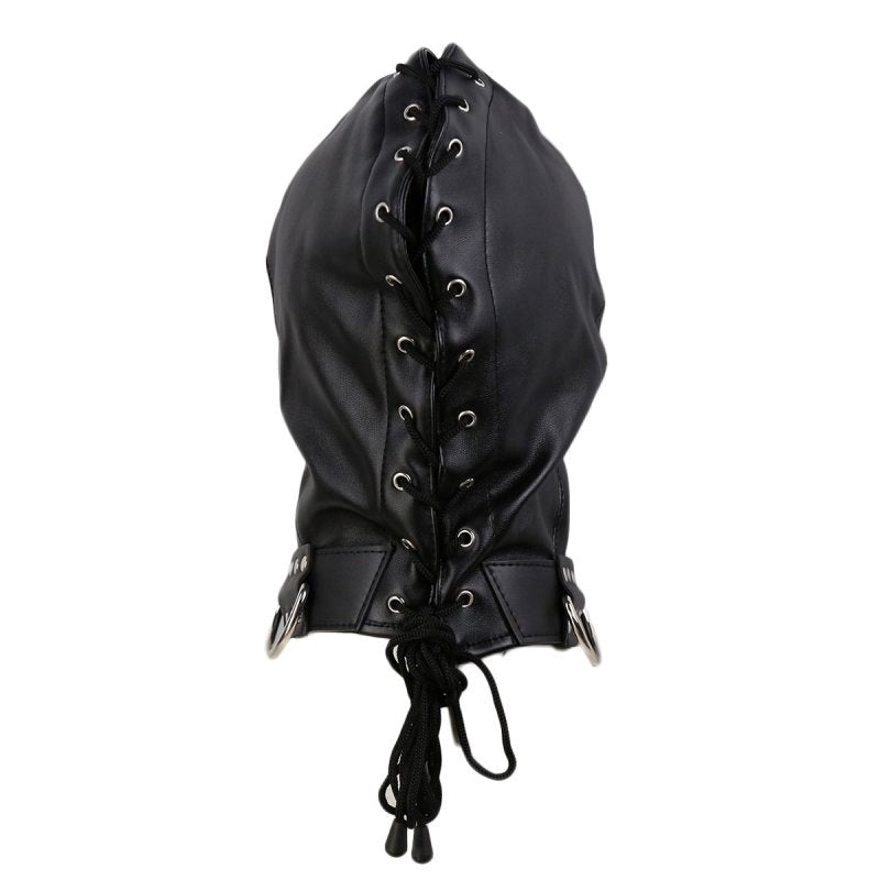 BDStyle Gothic Black Bondage Play Hood - - Bondage Hoods