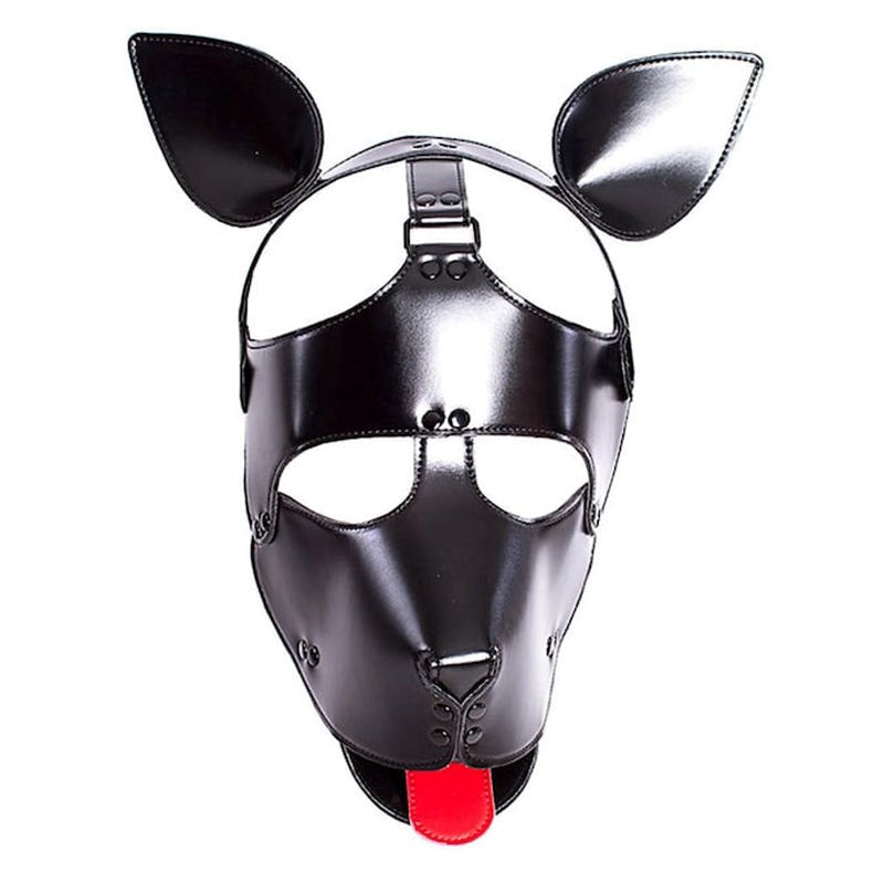 BDStyle Vegan Leather Padded BDSM Play Dog Mask - - Bondage Hoods