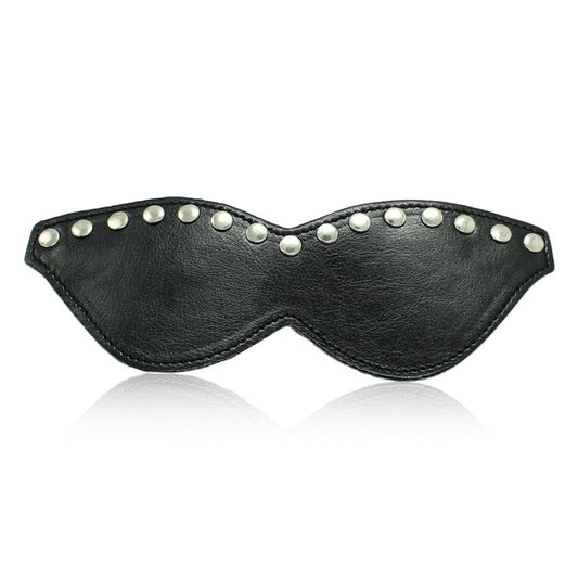 BDStyle Black Leather Blindfold Mask - Blindfolds And Masks