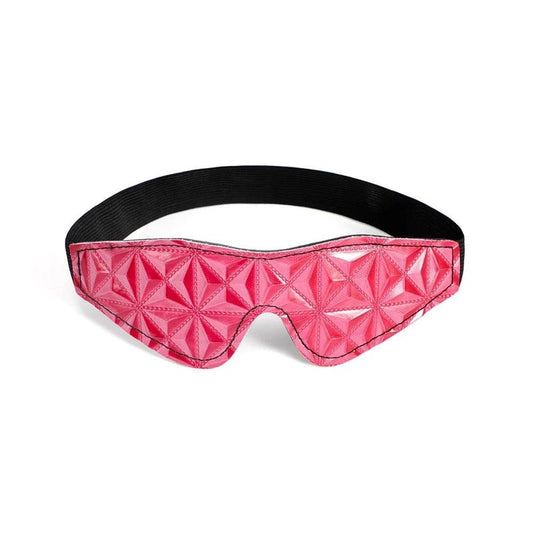 BDStyle Diamond Patterned Sinful Blindfold - Blindfolds And Masks