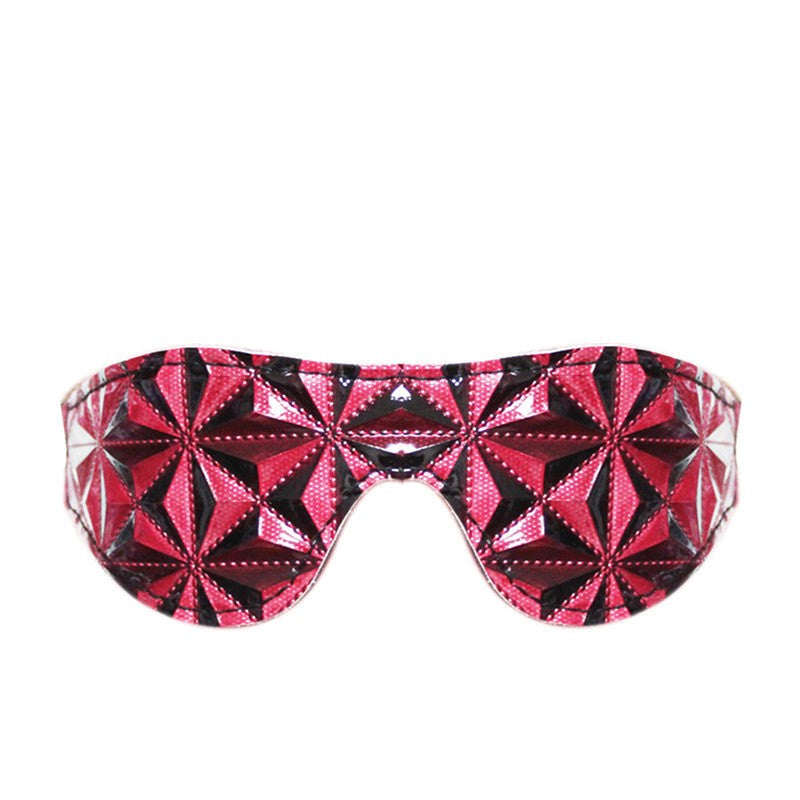 BDStyle Diamond Patterned Sinful Blindfold - - Blindfolds And Masks