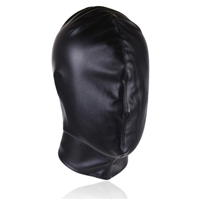 BDStyle Faux Leather One Size Frenulum Full Hoods - - Bondage Hoods