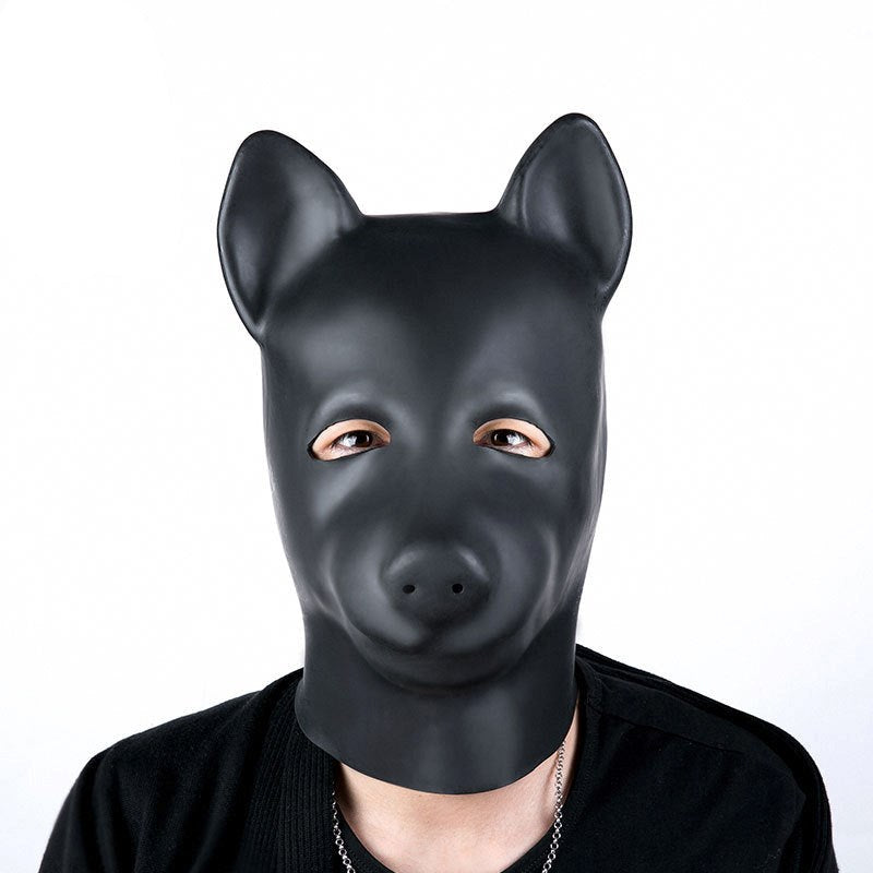 BDStyle Latex Fetish Play Pig Hood Mask - - Bondage Hoods