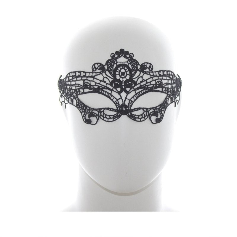 BDStyle Romantic Black Lace Mask - - Blindfolds And Masks