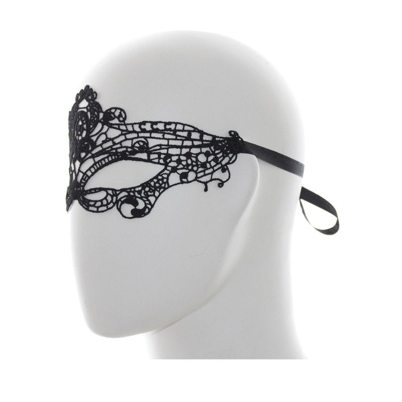 BDStyle Romantic Black Lace Mask - - Blindfolds And Masks