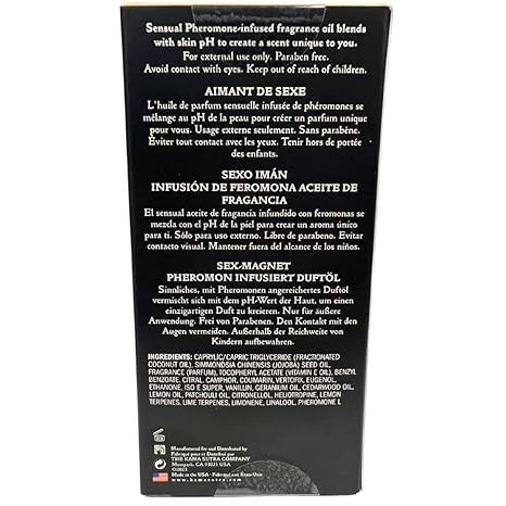 Kama Sutra Products Sex Magnet Pheromone Roll On Fragrance Oil Vanilla Amber - Bath and Intimate Fragrances
