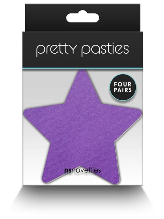 NS Novelties Pretty Pasties Star I Assorted Nipple Cover 4 Pairs - Breast and Nipple Toys