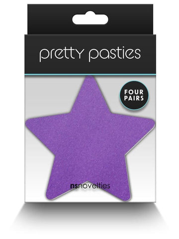 NS Novelties Pretty Pasties Star I Assorted Nipple Cover 4 Pairs - Breast and Nipple Toys