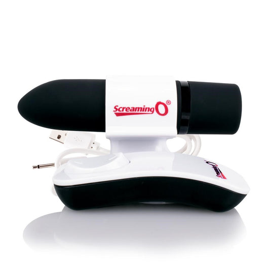 Screaming O Charged Positive Remote Control Vibrator Black - Bullet Vibrators