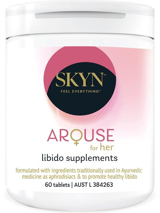 SKYN Arouse For Her Libido Supplements 60 Tablets - Delay and Excite Sprays