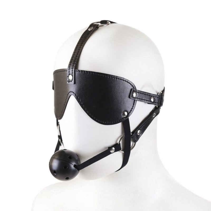 BDStyle Blindfold With Breathable Ball Gag - - Blindfolds And Masks