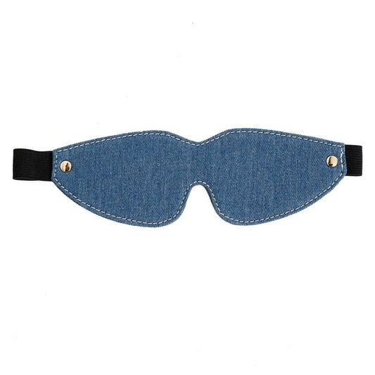 BDStyle Denim Bondage Blindfold - Blindfolds And Masks