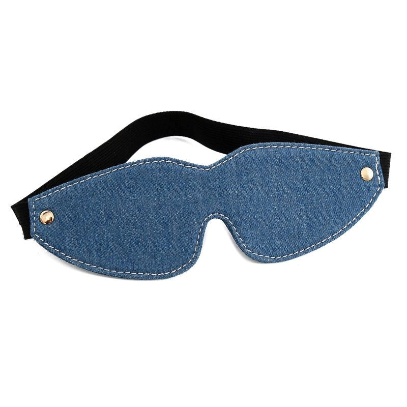 BDStyle Denim Bondage Blindfold - - Blindfolds And Masks