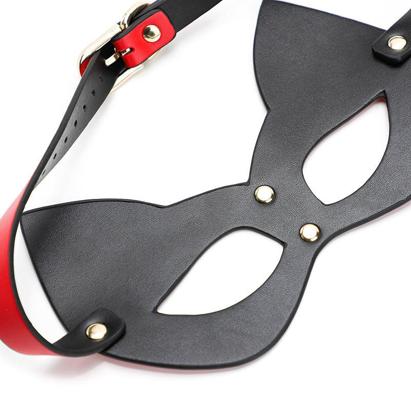 BDStyle Faux Leather Sexy Cat Mask - - Blindfolds And Masks