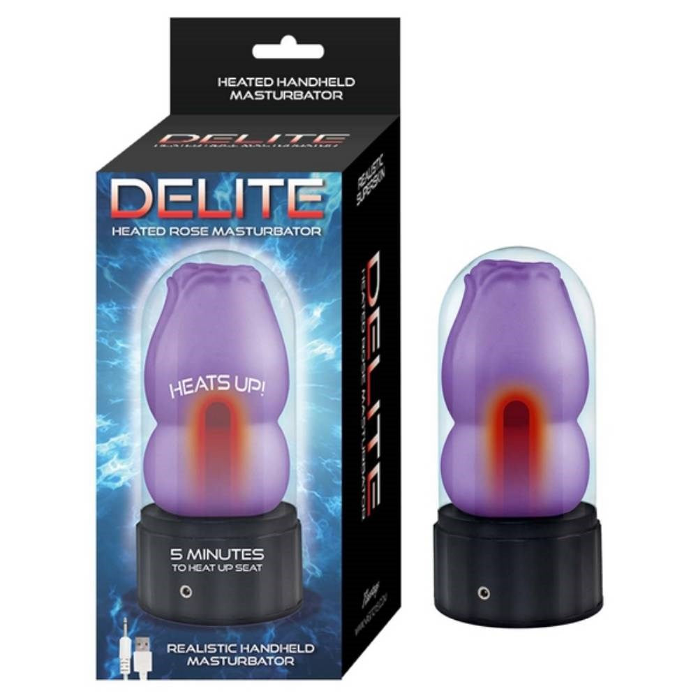 Nasstoys DELITE Heated Rose Lifelike Male Masturbator - - Masturbators and Strokers