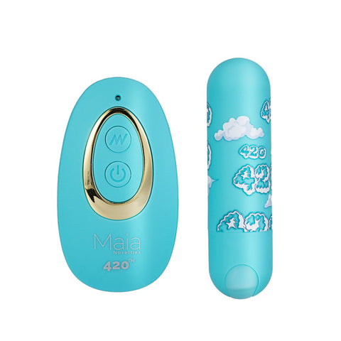 Maia JESSI 420 Remote USB Rechargeable Bullet Vibrator with Wireless Remote - Bullet Vibrators