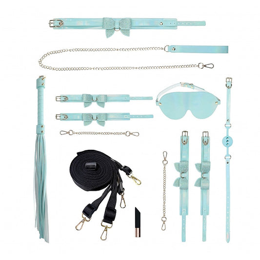 Shots Toys OUCH! Paris Collection 8 Piece Bondage Set with Bag - Bondage Kits
