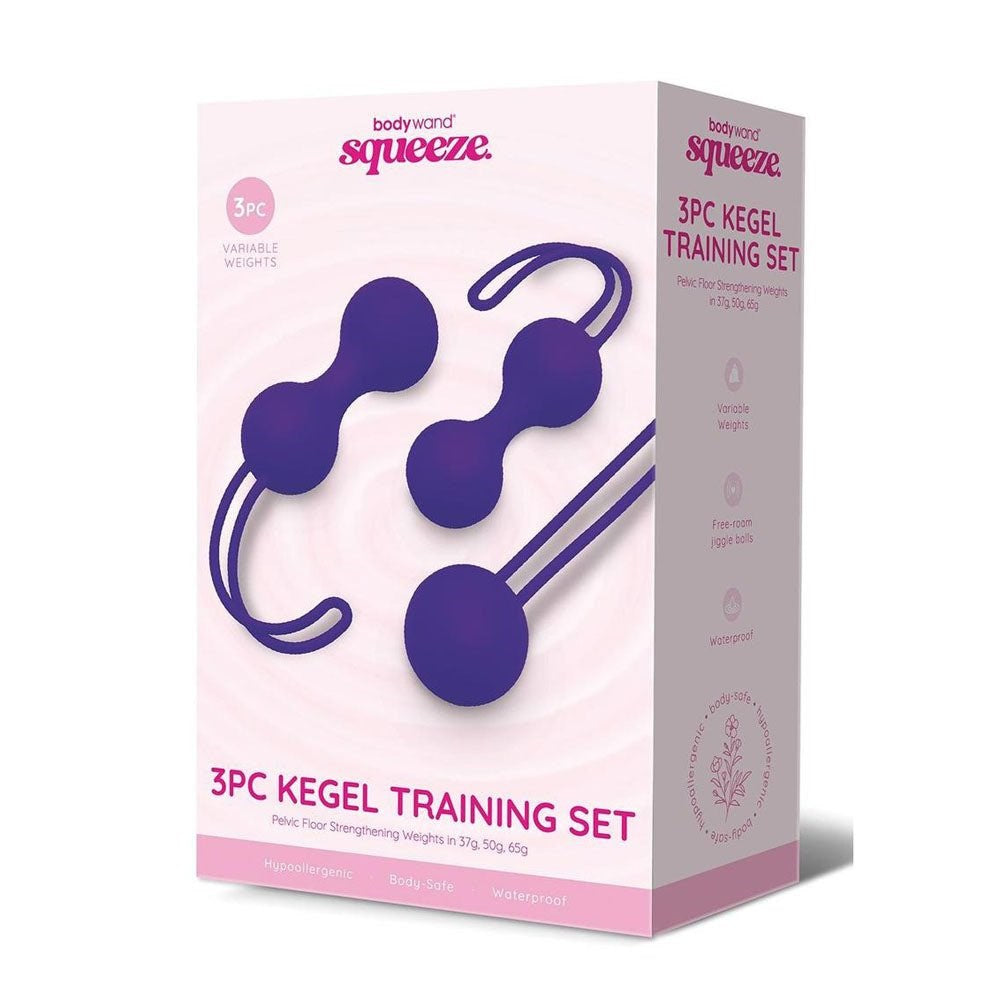 Bodywand Squeeze 3 Piece Weighted Kegel Ball Training Set - - Love Eggs and Kegel Exercisers