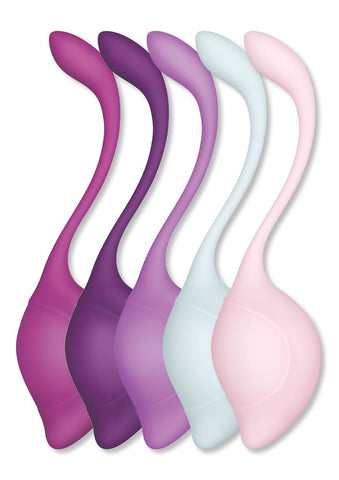 Bodywand Squeeze 5 Piece Teardrop Weighted Kegel Exerciser Set - Love Eggs and Kegel Exercisers