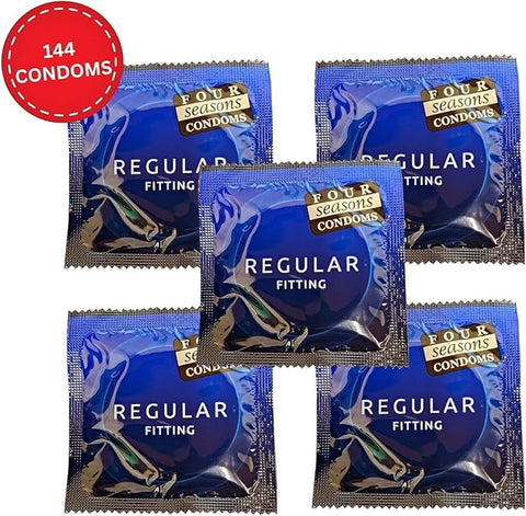 Four Seasons Regular Condoms Bulk Box of 144 - Condoms