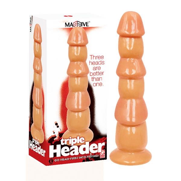 Icon Brands Massive Triple Header 3 Dick Anal Dildo - - Anal Dildos