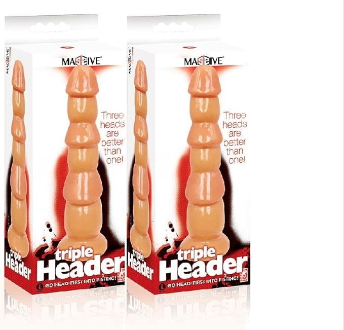 Icon Brands Massive Triple Header 3 Dick Anal Dildo - - Anal Dildos