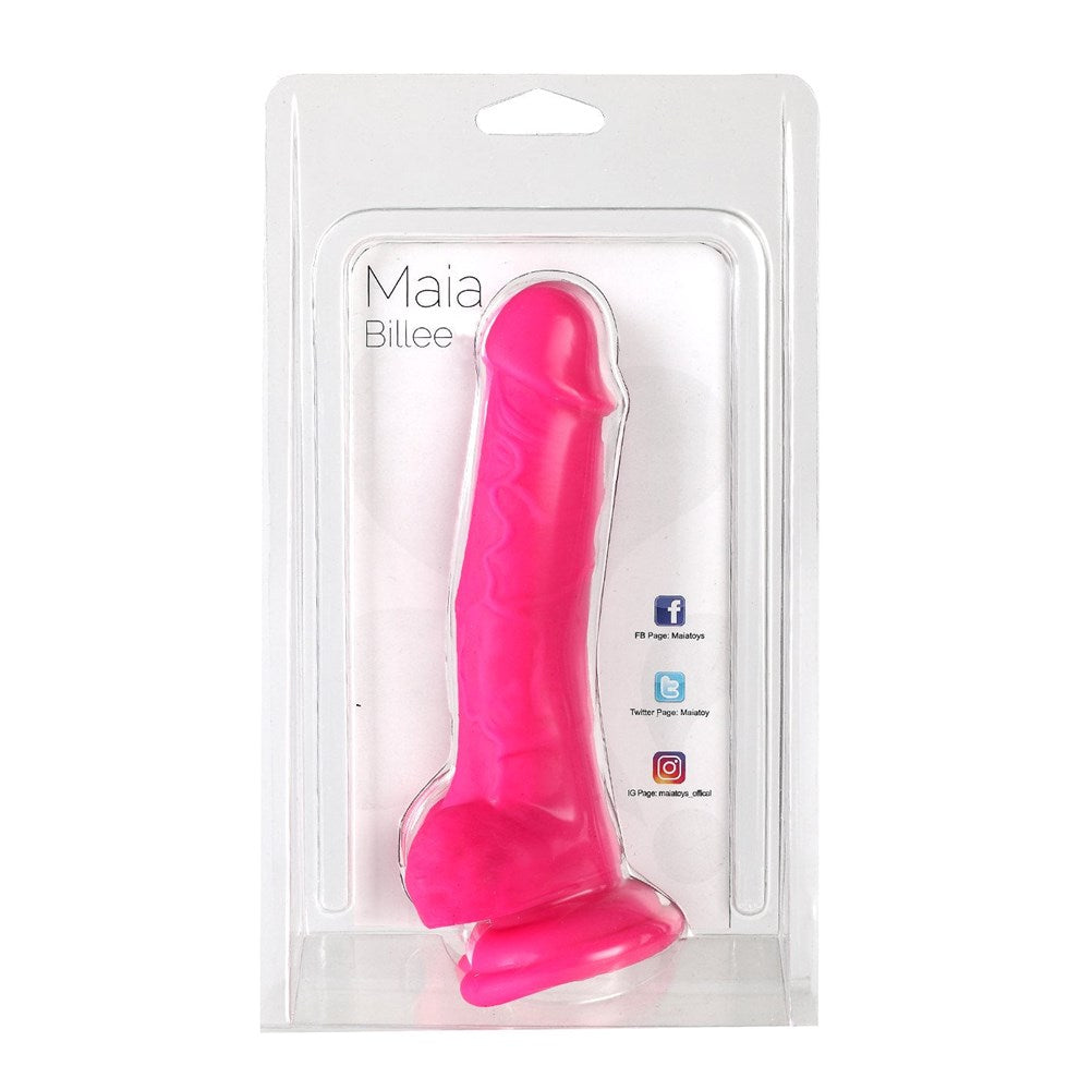Maia Billee Realistic Silicone Dong Pink 20.3cm - - Realistic Dildos