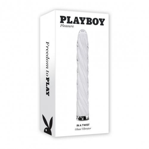 Playboy Pleasure IN A TWIST Glass Bullet Vibrator - Bullet Vibrators