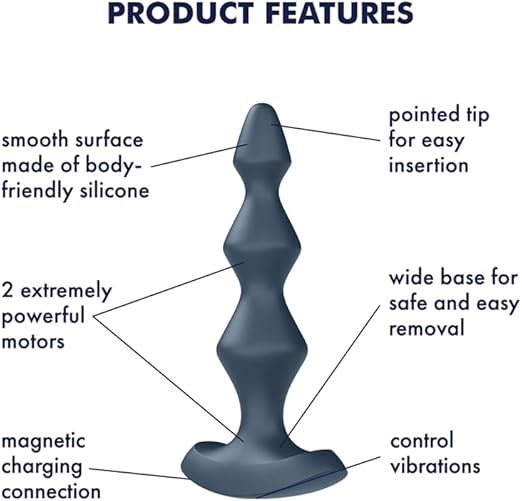 Satisfyer Lolli Plug 1 Vibrating Anal Beads - Anal Beads and Balls