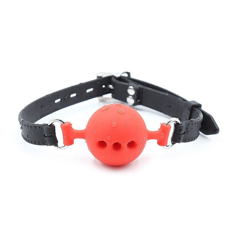 Full Silicone Breathable Ball Gag Small - - Bondage Gags and Bits