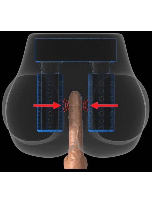 PDX Milk Me Silly Twerking and Vibrating Male Masturbator - Realistic Butts And Vaginas