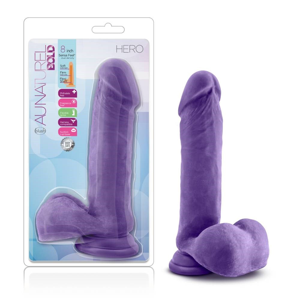 Au Naturel Bold Hero 8 inch Realistic Dildo - - Realistic Dildos