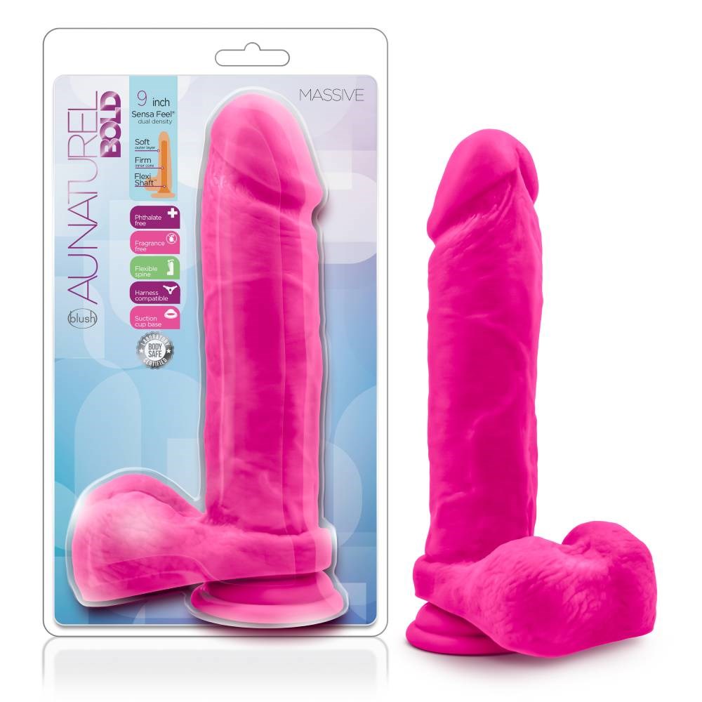 Au Naturel Bold Massive 9 inch Realistic Dong - - Realistic Dildos