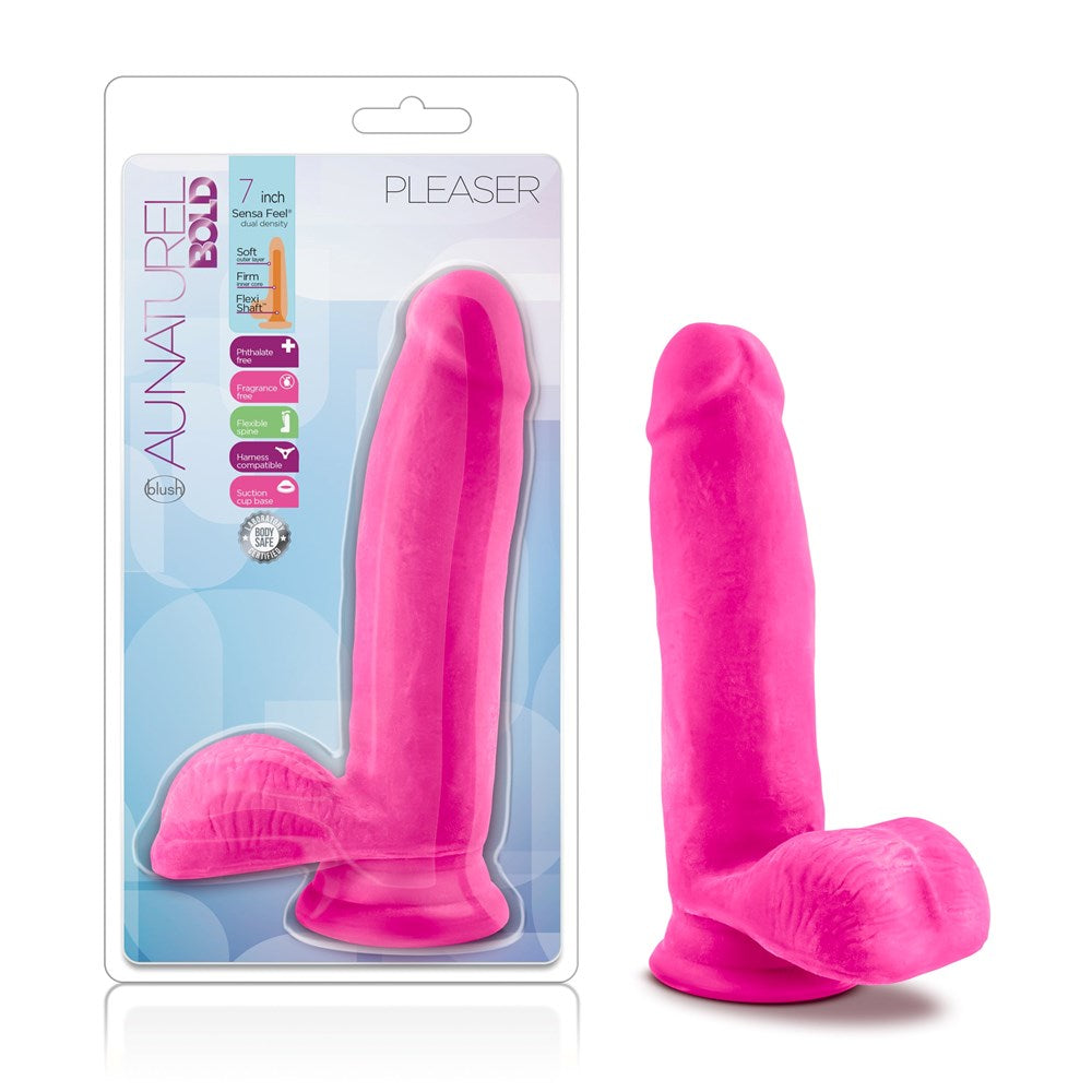 Au Naturel Bold Pleaser 7 inch Realistic Cock - - Realistic Dildos